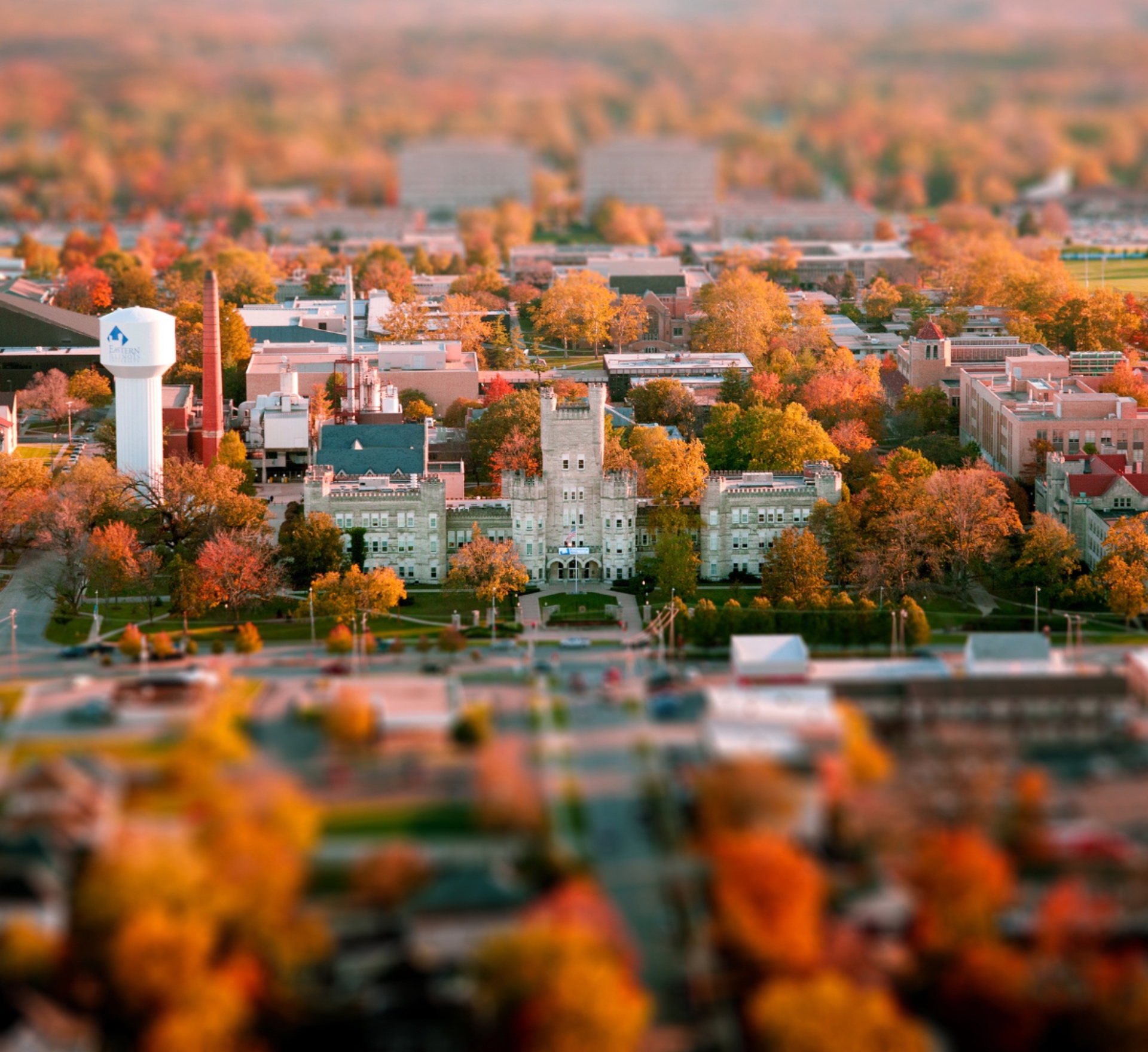 Old Main on the campus of Eastern Illinois University